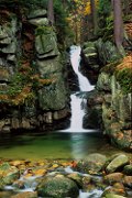Podgorna Waterfall in Fall